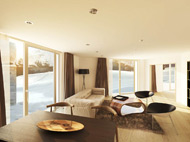 Visualisierung Verkaufsbild Innenraum Wohnbereich St Moritz 2014