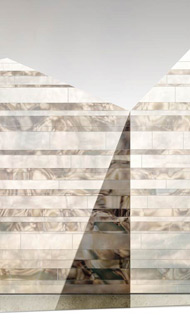 Visualisierung Architektur Wettbewerb Fassade Erweiterung Sammlungszentrum Affoltern am Albis 2014