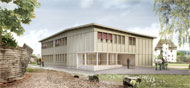 Visualisierung Architektur Wettbewerb Innen Schulhaus Schafisheim 2016 1. Platz