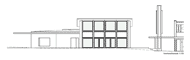 Architekturwettbewerb Berufsschule Rueti Mehrzweckhalle mit Aulafunktion-Nordwestfassade